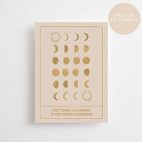 NICHTS ÄNDERT SICH, WENN SICH NICHTS ÄNDERT | GOLD EDITION | POSTKARTE